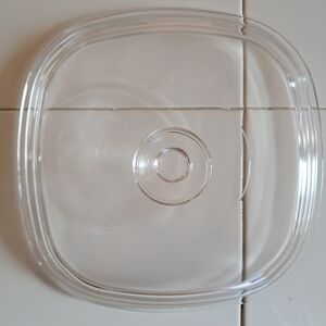 A-9-C PYREX Replacement Lid Only Square Clear Vintage A9C